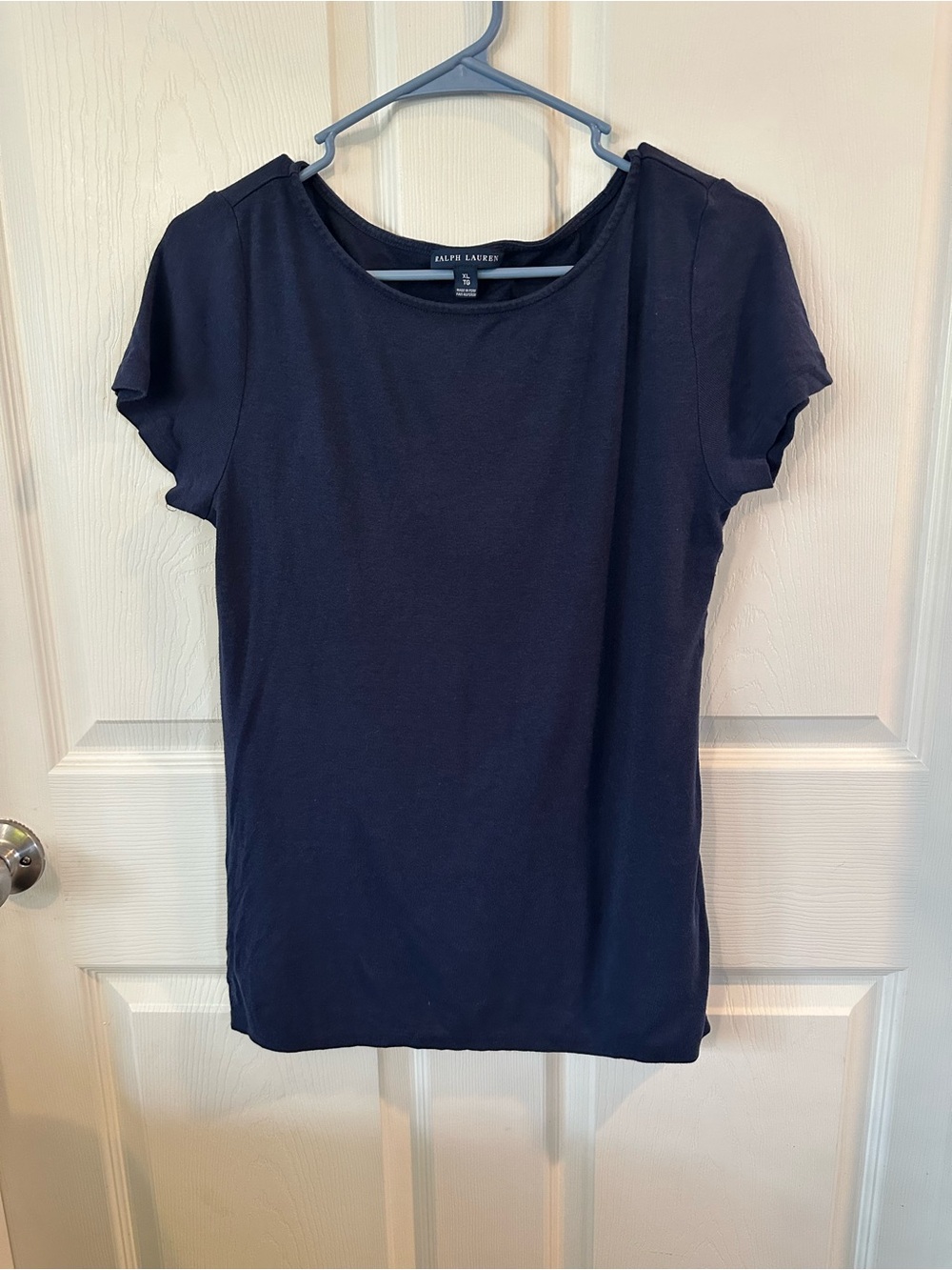 Ralph Lauren Navy Short Sleeve Scoop Neck Tee